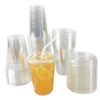 16oz2 ice coffee cups, plastic cups with lids